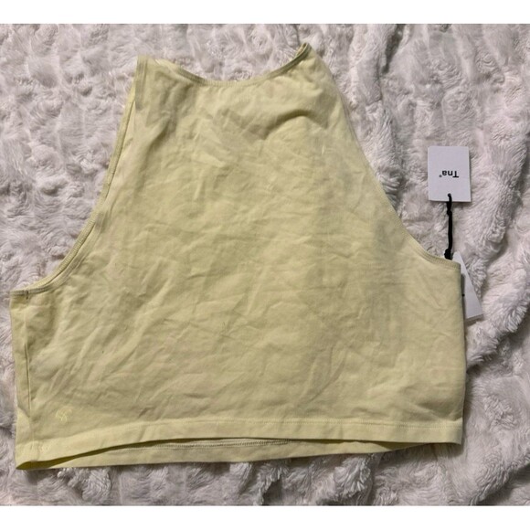 Tna Aritzia Chill Mission Tank Cropped Top Size xl lemonade Stretch - Picture 3 of 3